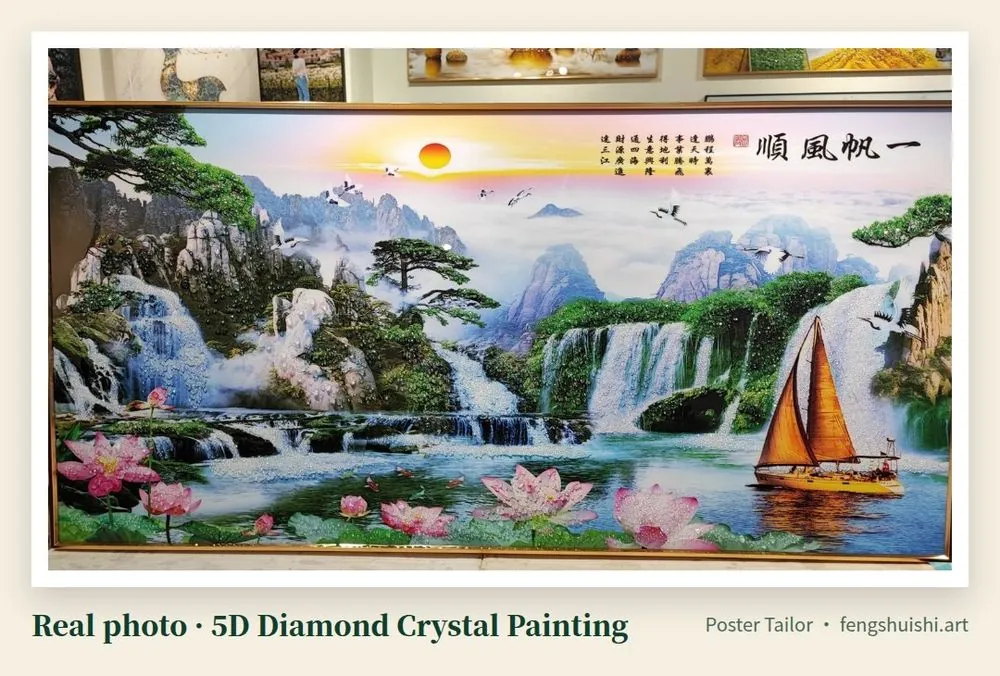 Real 5D diamond crystal painting (photo)