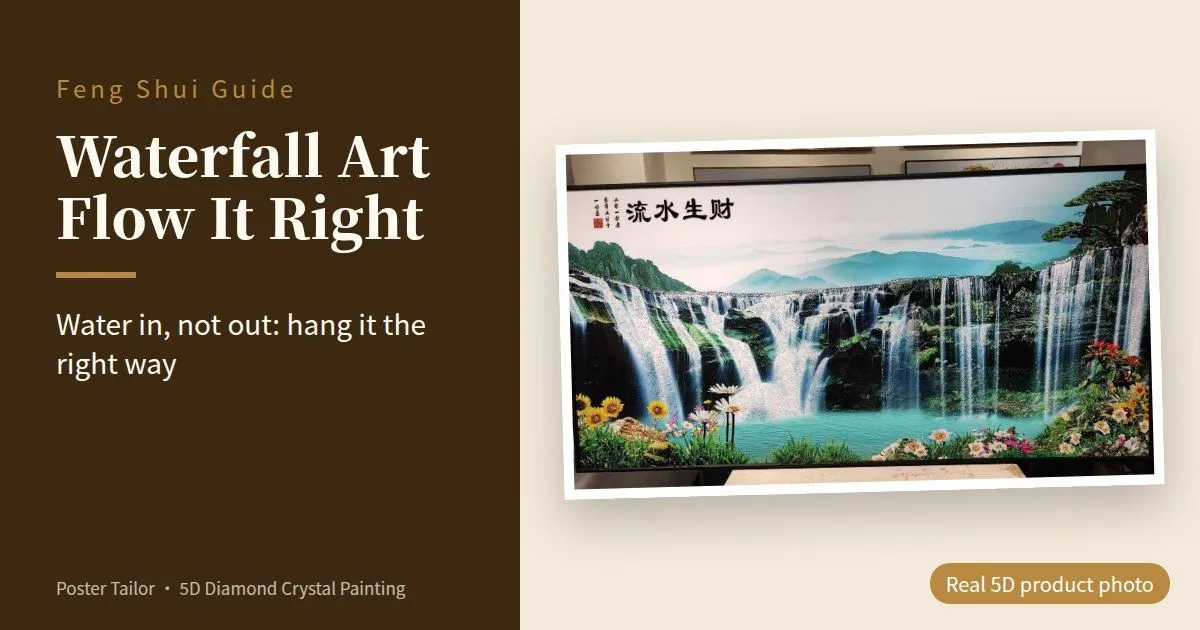 Waterfall Painting Feng Shui: Get the Water Flowing the Right Way