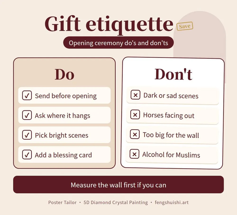 Opening ceremony gift checklist for Malaysia: what to do and what to avoid when giving a feng shui painting as a business opening gift