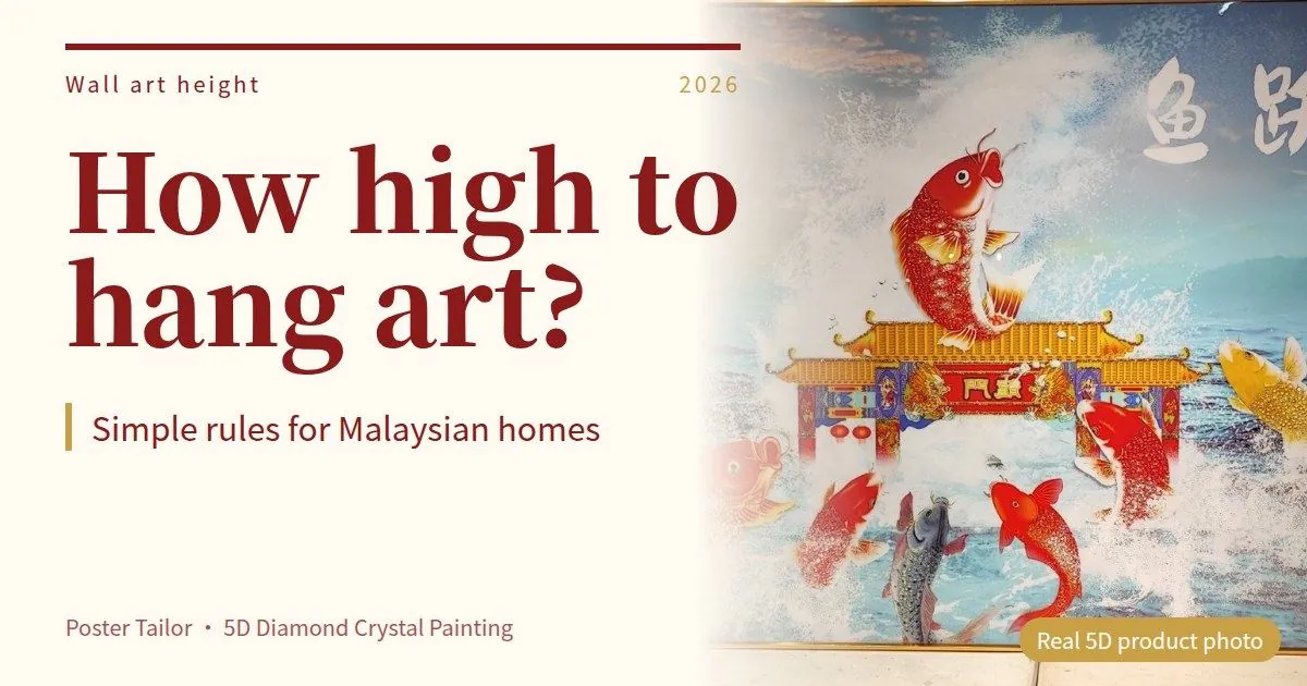 How High to Hang a Painting: Simple Rules for Malaysian Homes