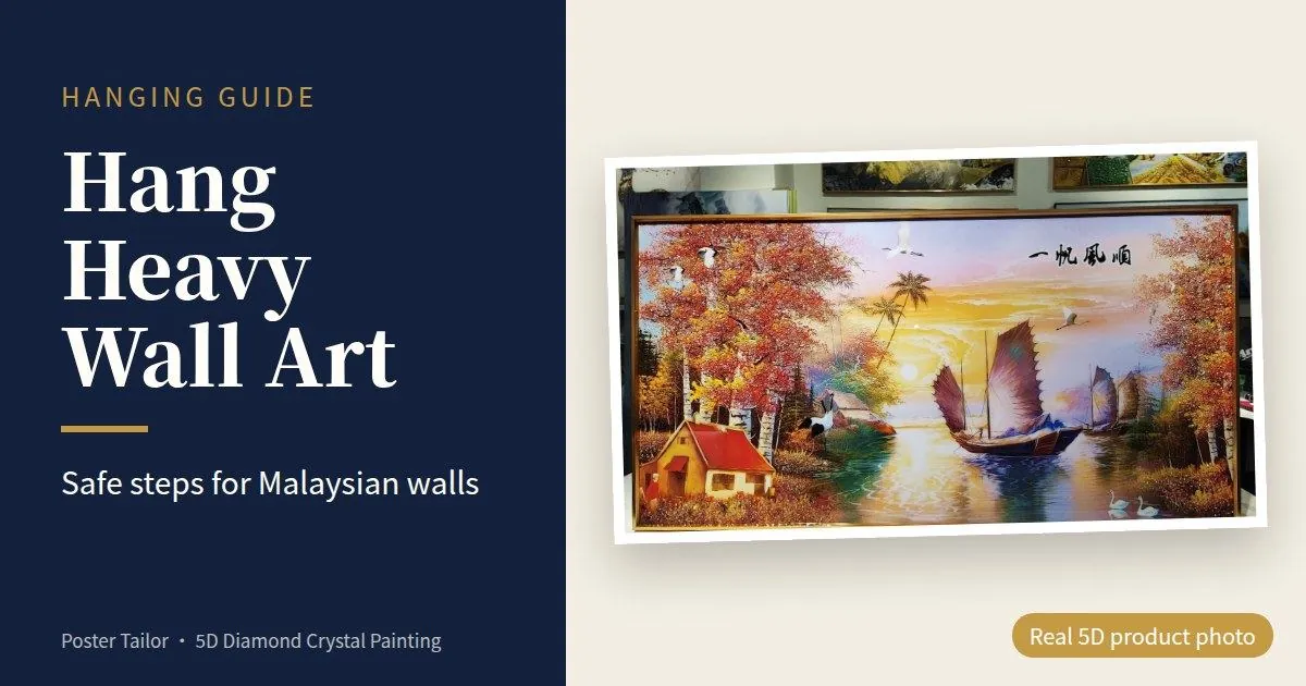 How to Hang Heavy Wall Art Safely on Malaysian Walls (Brick, Concrete and Gypsum Board)