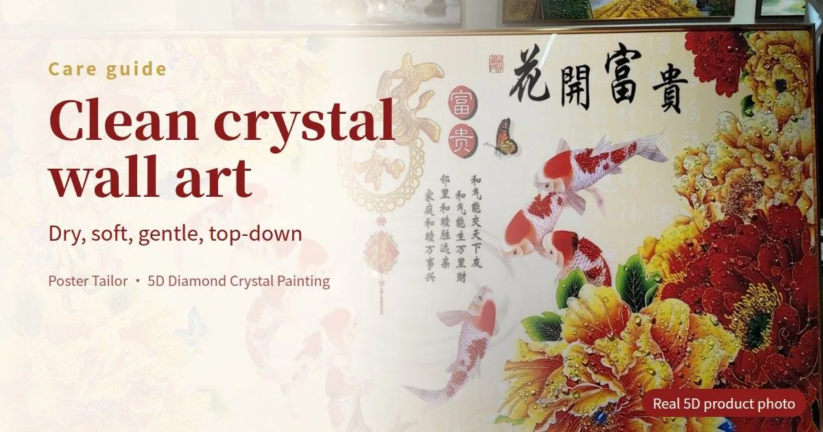 How to Clean Crystal Wall Art Without Damaging It